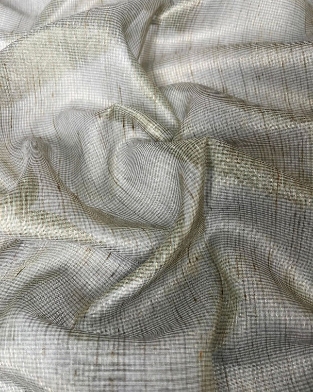 Tissue Saree with shikari border saree - Light Green