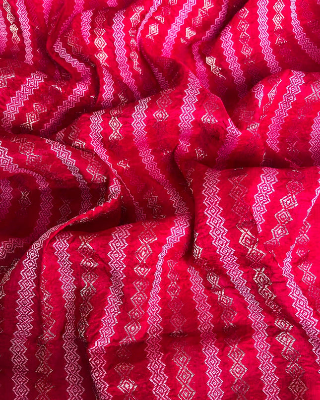 Dola silk sarees with  Gold Butties and zari Border- Pink