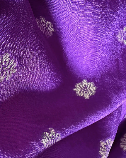 Kanchi Kota saree with Golden Zari Butties and Kanchi Border - Mustard