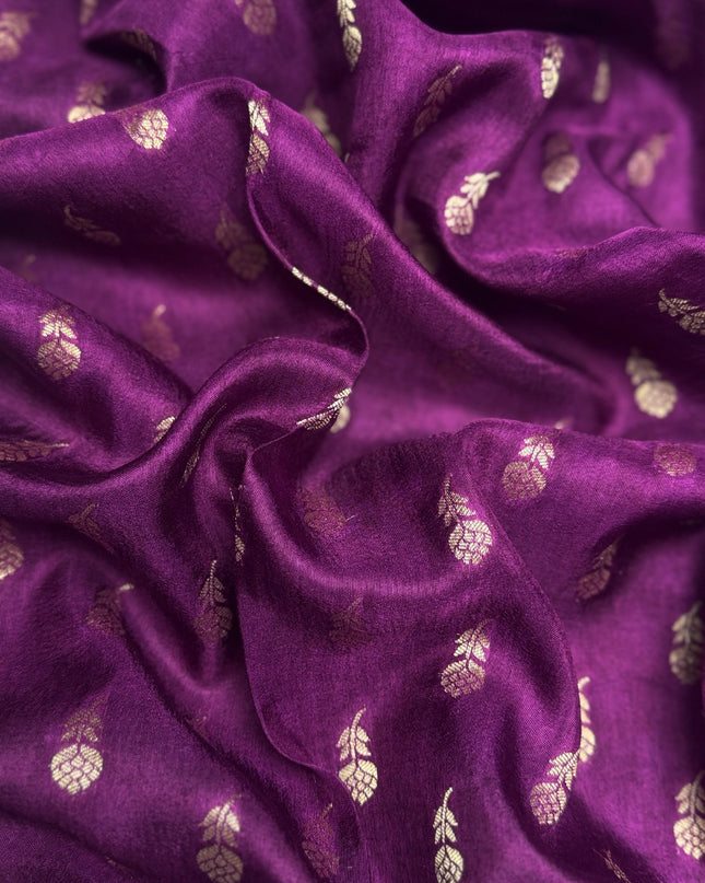 Koren Crepe  Saree With Geometrical Design Ganga Jamuna Border-  Sea Green