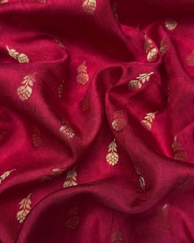 Koren Crepe  Saree With Geometrical Design Ganga Jamuna Border-  Bottle Green
