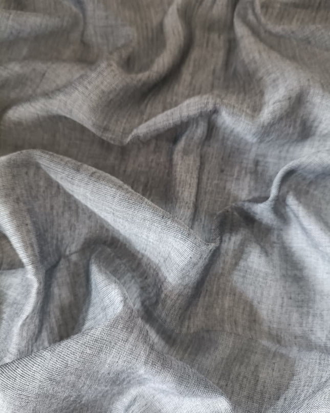 Mul cotton saree with Hand Painting  -  Grey