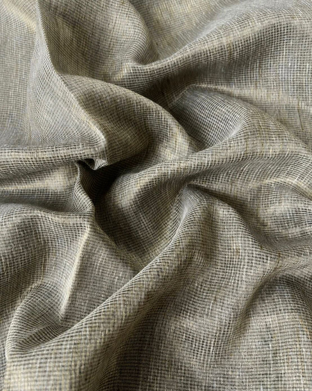 Tissue Saree with shikari border saree - Light Grey