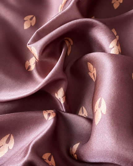 Tusser Silk Saree with Ari work and Contrast Border  - Rust