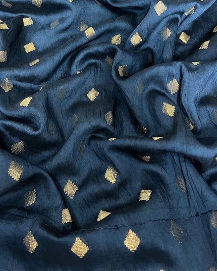 Tusser Silk Saree With Tanjore painting Border - Multi