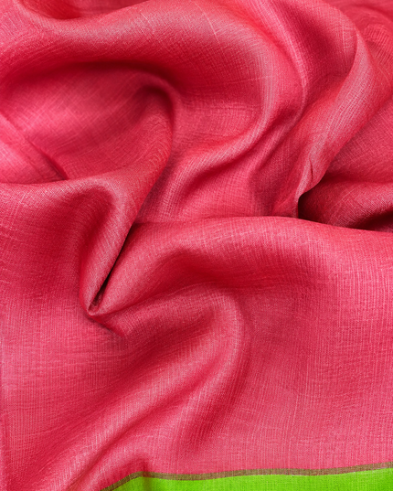 pure Silk Saree With Hand Painting - Maroon