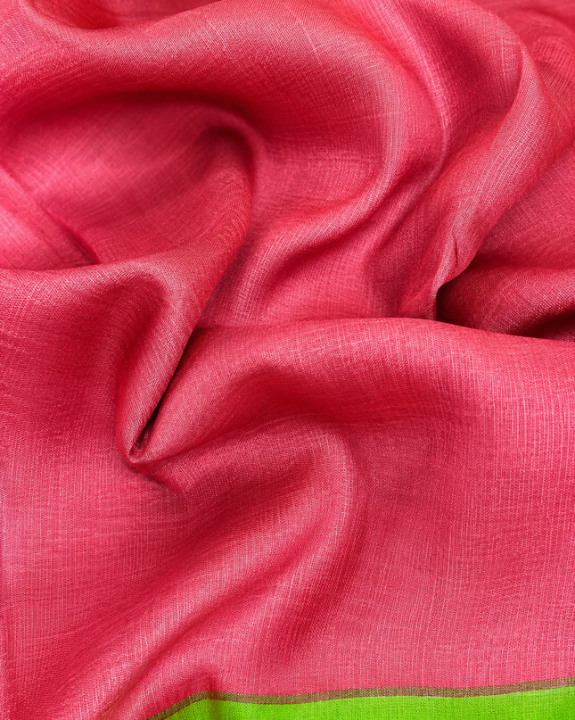 pure Silk Saree With Hand Painting - Maroon